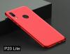 Силиконов калъф / гръб / TPU за Huawei P20 Lite - червен / мат