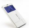 Луксозен кожен калъф S-View тефтер Kalaideng ICELAND със стойка за Sony Xperia Z3 - бял