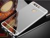 Луксозен алуминиев бъмпер с твърд гръб за Huawei P10 - огледален / сребрист