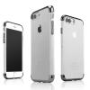 Луксозен ултра тънък силиконов калъф / гръб / TPU Ultra Thin Shining Case за Apple iPhone 7 Plus - прозрачен / тъмно сив кант