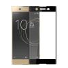 3D full cover Tempered glass screen protector Sony Xperia XA1 / Извит стъклен скрийн протектор Sony Xperia XA1 - черен