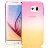 Силиконов калъф / гръб / TPU за Samsung Galaxy S7 G930 - розово и жълто / преливащ