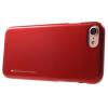 Луксозен силиконов калъф / гръб / TPU MERCURY i-Jelly Case Metallic Finish за Apple iPhone 7 - червен
