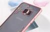 Луксозен силиконов калъф / гръб / TPU с камъни за Samsung Galaxy S7 Edge G935 - жълти цветя / розов кант