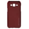 Луксозен силиконов калъф / гръб / TPU MERCURY i-Jelly Case Metallic Finish за Samsung Galaxy Grand Prime G530 - червен