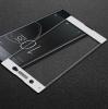 3D full cover Tempered glass screen protector Sony Xperia XA1 Ultra / Извит стъклен скрийн протектор Sony Xperia XA1 Ultra - бял