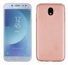 Луксозен силиконов калъф / гръб / TPU за Samsung Galaxy J5 2017 J530 - Rose Gold / carbon