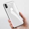 Tempered Glass Screen Protector Baseus Apple iPhone X back / Стъклен скрийн протектор Baseus за Apple iPhone X - бял / back
