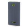 Кожен калъф Flip тефтер Mercury GOOSPERY Fancy Diary със стойка за HTC Desire 616 - тъмно син с зелено