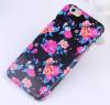 Силиконов калъф / гръб / TPU за Apple iPhone 6 4.7" - черен / рози
