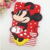 Силиконов калъф / гръб / TPU 3D за Samsung Galaxy A5 SM-A500F / Samsung A5 - червен / Minnie mouse