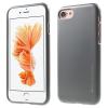 Луксозен силиконов калъф / гръб / TPU MERCURY i-Jelly Case Metallic Finish за Apple iPhone 7 - тъмно сив / графит