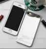 Стъклен скрийн протектор / 9H Tempered Glass Colorful Mirror Screen Protector / 2 в 1 за Apple iPhone 6 / iPhone 6S - сив / Silver / лице и гръб