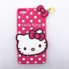 Силиконов калъф / гръб / TPU 3D за Huawei Ascend P8 - Hello Kitty / цикламен