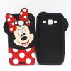 Силиконов калъф / гръб / TPU 3D за Samsung Galaxy J3 / J3 2016 J320 - черен / Minnie mouse