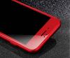 3D full cover Tempered glass screen protector Apple iPhone 7 / Извит стъклен скрийн протектор за Apple iPhone 7 - червен