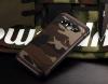 Твърд гръб със силиконов кант Camo Series за Samsung Galaxy J7 2016 J710 - кафяв / камуфлаж