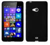 Силиконов калъф / гръб / TPU за Microsoft Lumia 540 - прозрачен / черен