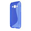 Силиконов калъф / гръб / TPU S-Line за Samsung Galaxy J1 - син