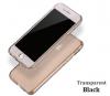 Силиконов калъф / гръб / TPU за Apple iPhone 6 / iPhone 6S - сив / прозрачен / 2 части