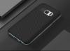 Силиконов калъф / гръб / TPU за Samsung Galaxy S7 Edge G935 - черен / черен кант / Carbon