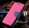Кожен калъф Flip тефтер Mercury Fancy Diary със стойка за Samsung Galaxy Note 4 - цикламен