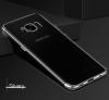 Луксозен силиконов калъф / гръб / TPU за Samsung Galaxy S8 G950 - прозрачен / кант Silver