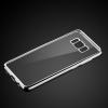 Луксозен силиконов калъф / гръб / TPU за Samsung Galaxy S8 G950 - прозрачен / сребрист кант
