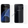 Удароустойчив извит скрийн протектор 360° / 3D Full Cover / за Samsung Galaxy J5 J500 - прозрачен / лице и гръб