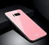 Луксозен стъклен твърд гръб за Samsung Galaxy S8 G950 - розов