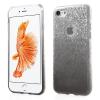 Луксозен ултра тънък силиконов калъф / гръб / TPU Ultra Thin FSHANG за Apple iPhone 7- сребристо и черно / преливащ / брокат 