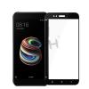 3D full cover Tempered glass screen protector Xiaomi Mi A1 / 5X / Извит стъклен скрийн протектор Xiaomi Mi A1 / 5X - черен