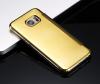 Луксозен калъф Clear View Cover с твърд гръб за Samsung Galaxy S8 G950 - златист