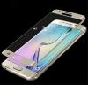 3D full cover Tempered glass screen protector Samsung Galaxy S7 Edge G935 / Извит стъклен скрийн протектор за Samsung Galaxy S7 Edge G935 - златен