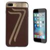 Оригинален гръб KALAIDENG за Apple iPhone 7 Plus - кафяв със златисто / кожа