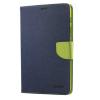 Кожен калъф Flip тефтер Mercury GOOSPERY Fancy Diary със стойка за Samsung Galaxy Tab S2 8.0" T710 / T715 - син със зелено