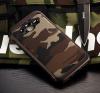 Твърд гръб със силиконов кант Camo Series за Samsung Galaxy J7 2016 J710 - кафяв / камуфлаж