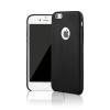 Силиконов калъф / гръб / TPU за Apple iPhone 5 / iPhone 5S / iPhone SE - черен / имитиращ кожа