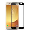 3D full cover Tempered glass Full Glue screen protector Samsung Galaxy J3 2017 J330 / Извит стъклен скрийн протектор с лепило от вътрешната страна за Samsung Galaxy J3 2017 J330 - черен