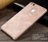 Оригинален кожен гръб X-level Vintage Series за Huawei P10 Lite - златист