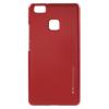 Луксозен силиконов калъф / гръб / TPU MERCURY i-Jelly Case Metallic Finish за Huawei P9 Lite - червен