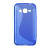 Силиконов калъф / гръб / TPU S-Line за Samsung Galaxy J1 - син