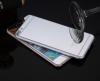 Стъклен скрийн протектор / 9H Tempered Glass Colorful Mirror Screen Protector / 2 в 1 за Apple iPhone 6 / iPhone 6S - сив / Silver / лице и гръб