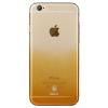 Луксозен твърд гръб / капак / BASEUS GRADIENT Series за Apple iPhone 6 4.7'' - прозрачен / оранжев