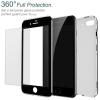 Магнитен калъф Bumper Case 360° FULL със стъклен протектор за Apple iPhone 6 Plus / iPhone 6S Plus - черен