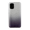 Силиконов калъф / гръб / TPU кейс за Samsung Galaxy A52 / A52 5G - преливащ / сребристо и черно / брокат