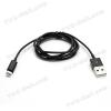 USB кабел за Apple iPhone 5 / 5S / 5C / iPhone 6 - черен