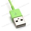 USB кабел за Apple iPhone 5 / 5S / 5C / iPhone 6 - зелен