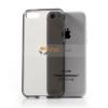 Силиконов калъф / гръб / TPU за Apple iPhone 5C - сив / прозрачен