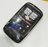 Силиконов калъф TPU за HTC Sensation 4G/G14 - черен/мат